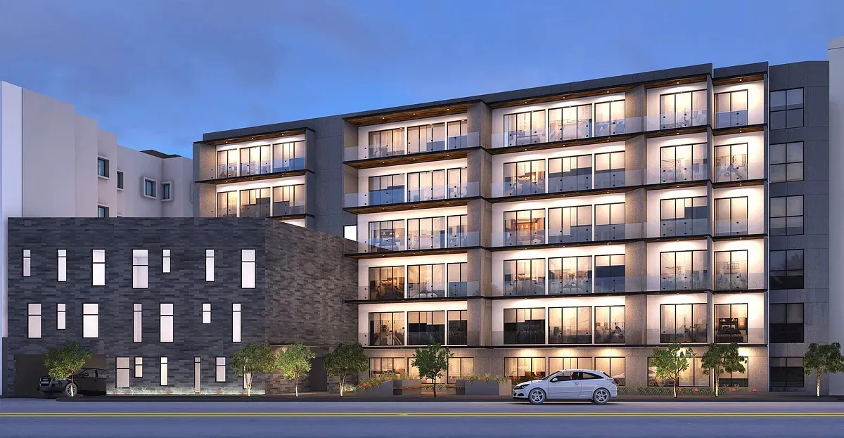 Render principal del desarrollo inmobiliario Bambú